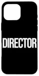 Coque pour iPhone 16 Pro Max Directeur créatif Filmmaker Film Crew pour hommes, femmes et enfants