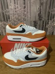 Nike Air Max 1 White/black/Monarch Mens UK 8.5 EUR 43 US 9.5 FN6952-101