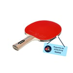 HUDORA Raquette de ping-Pong Game - Paddle de Tennis de Table de Haute qualité avec revêtement de Tournoi ITTF Karate - Raquette de ping-Pong en Bois pour débutants & Professionnels