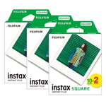 Fujifilm Instax Square Instant Photo Film - White - Pack of 60