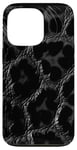 Coque pour iPhone 13 Pro Accessoire de téléphone motif guépard imprimé léopard noir pour