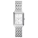 Fossil Watch for Women Raquel, Quartz Movement, 23 mm Silver Stainless Steel Case with a Stainless Steel Strap, ES5221