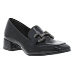 Mocassins FEMME Tamaris noir vernis