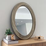 Baroque Gold Oval Wall Mirror Vintage Makeup Mirror Dressing Room Entryway Foyer