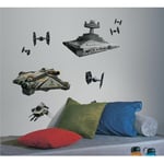 Thedecofactory - star wars vaisseaux imperiaux - Stickers repositionnables et réutilisables des vaisseaux Star Wars