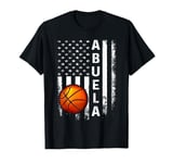 Basketball Abuela America Flag Vintage Christmas Xmas T-Shirt