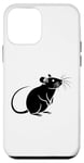 Coque pour iPhone 12 mini Petite souris mignonne Animal Rat minimaliste Simple Rat