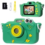 Appareil Photo Enfant 2.0 Pouces Appareils Photos Numériques pour Enfants 20MP/1080P Caméra Vidéo Selfie Dinosaure Appareil Photo, Carte SD 32 Go, Cadeaux pour Enfants de 3 à 12 Ans