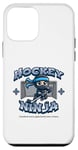 Coque pour iPhone 12 mini Joueur ninja de hockey sur glace