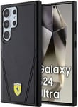 Ferrari  Hot Stamp VLine with MagSafe Hardcase for Samsung Galaxy S24Ultra Black