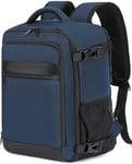 KLOSTAIN Sac à Dos Voyage Cabine Avion 45x36x20 pour Easyjet 30L Bagage Cabine Grande sous Siège Bagage à Main Homme Femme Sac à Dos pour Ordinateur Portable 15.6 Pouces Bleu Profond