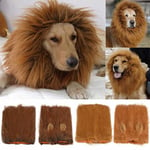 Pet Clothes Christmas Dog Costumes Lion Mane Wig For Large Dogs Fancy Dress Up