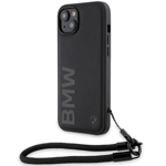 BMW iPhone 15/14/13 Mobilskal Signature Läder Wordmark Cord