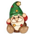 THUN, GNOME Oliver avec Lucine de Noël en céramique de Haute qualité, Version Petite, Collection de Noël, Figurines de Collection, idée Cadeau pour Noël, 6,6 x 5,9 x 8,9 cm