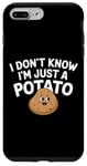 Coque pour iPhone 7 Plus/8 Plus I Don't Know I'm Just A Potato Funny Kawaii Patate Saying