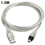 Kabel USB HANE till Firewire-kontakt till mini 4-stifts till Firewire-adapter för kringutrustning som endast är kompatibel med denna typ av adapter