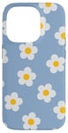 iPhone 14 Pro Light Blue Baby Blue Daisy Flower Aesthetic Daisies Floral Case