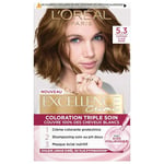 L'Oréal Paris Excellence Crème Coloration Permanente Cheveux - Nuance : Châtain Clair Doré (5,3)