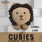 KNITTY CRITTERS Hello Crafts - Cubies Crochet Kit - Lionel Lion