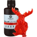PrimaCreator Value Water Washable UV Resin -hartsi 3D -tulostimeen, 500 ml, kirkas punainen