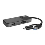 LINDY 43354 USB 3.0 Type A & C to HDMI & VGA Converter