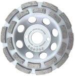 Meule Boisseau Diamantée 125 Mm Universelle Pour Béton Et Pierre-Double Rangée, Fixation 22,2 Mm