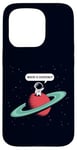 Coque pour iPhone 15 Pro Où est tout le monde ?! Solitude cosmique Saturne et Astronaute