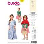 Burda 2356 - Rødhette & Prinsesse EUR: 92-128, US: 2-8