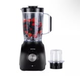 GEEPAS 600W 1.5L Food Jug Blender Jar & 0.3L Mini Coffee Spice Mill Ice Crushing