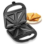 Geepas Toastie Maker | 2 Slice Sandwich Toaster, Cooks Delicious Crispy Sandwiches | 750W, 2 Slice Sandwich Press | Cool Touch Handle, Automatic Temperature Control & Non-Stick Plate