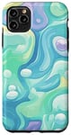 iPhone 11 Pro Max Swirl Green Color Illustration Pattern Abstract Art Case