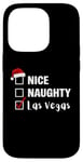 Coque pour iPhone 14 Pro Nice Naughty Las Vegas - Père Noël amusant jeu de Noël