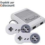 Console Rétro 400 jeux intégrés - Jeu vidéo AV - Style Super NES Mini SFC - gris - pack