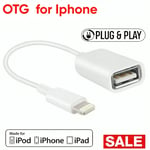 USB 3.0 Female to 8 pin iPhone Male OTG Adapter Cable Camera For iPad iPhone Air