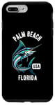 Coque pour iPhone 7 Plus/8 Plus Motif Palm Beach Floride USA Fishing