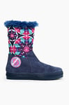 Desigual Girls Galactic Ice Winter Biker Boots, Purple (Royal 5010), 9 Child UK