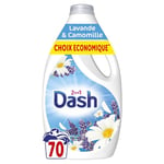 ARIEL Dash 2en1 Lessive Liquide, 70 Lavages, Lavande Et Camomille, Avec une Touche de Fraîcheur Lenor, Technologie Ultra Nettoyante Et Fraîcheur Longue Durée, Fabriqué en France