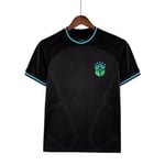 2022 Brasilien svart specialutgåva blå märke anpassad jersey träningsdräkt kortärmad jersey T-shirt Owen NO.7 XL