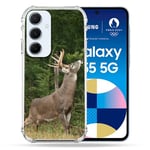 Cokitec Coque Renforcée pour Samsung Galaxy A55 5G Chasse Cerf