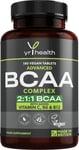 Vegan BCAA Tablets 1500mg - 2:1:1 BCAAs Branch Chain Amino Acids L-Leucine, L-I