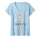 Disney 100 and Pixar's Toy Story Woody My Favorite Deputy T-Shirt avec Col en V