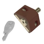 Era 100 Patio Door Lock Brown (100-22)