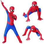 Marvel Spider-Man Cosplay Kläder Superhjälte Barn Overall Röd Ed 4-5 Years