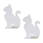 KalaMitica - Lot de 2 cintres pour tableau magnétique mural avec aimant puissant - Chats blancs