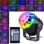 Boule à facettes avec 15 lumières led Disco Ball Light Disco Effets de lumière rvb led pour halloween deco, enfants, club Party.. Debuns