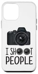 iPhone 12 mini I Shoot People Funny Photographer Camera Lens Design Shirt Case