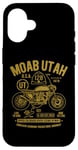 Coque pour iPhone 16 Moab Utah Route U-128 Colorado River Retro Moto Design