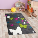 Adorable tapis papillon pour chambre d'enfant ▸ robuste sans substances nocive