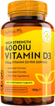 Vitamin D 4000 IU - 500 Micro Tablets - Max Strength - 16 Month Supply - Hight S