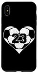 iPhone XS Max Soccer Number 23 Jersey Funny Soccer Heart Game Day Case